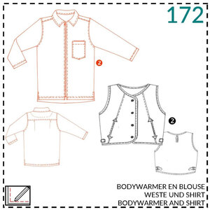 Abacadabra Bodywarmer en blouse