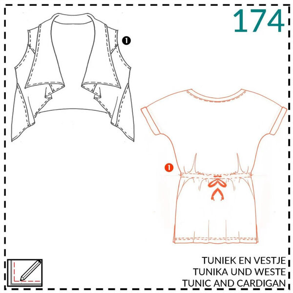 Abacadabra Naaipatroon Tuniek en vestje