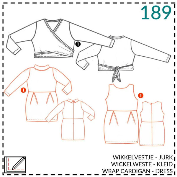 Abacadabra Naaipatroon Wikkelvestje en jurk