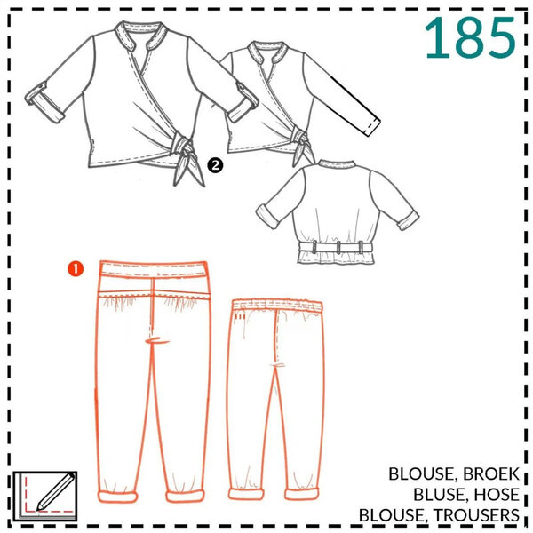 Abacadabra Naaipatroon Blouse en broek