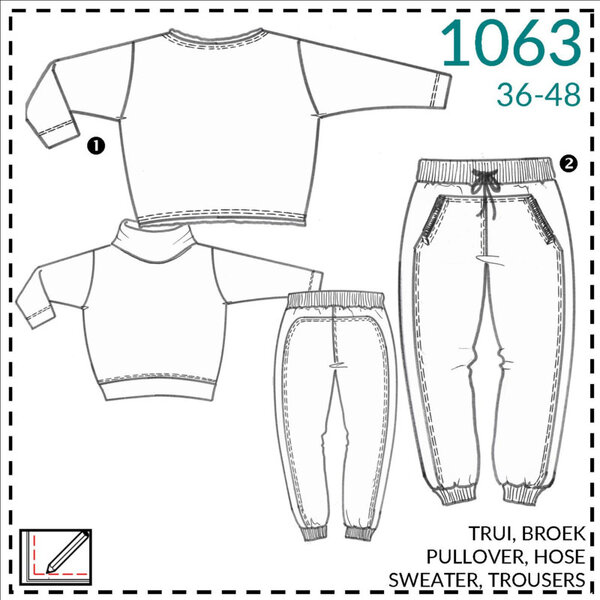 It's a Fits Naaipatroon trui/sweater en broek