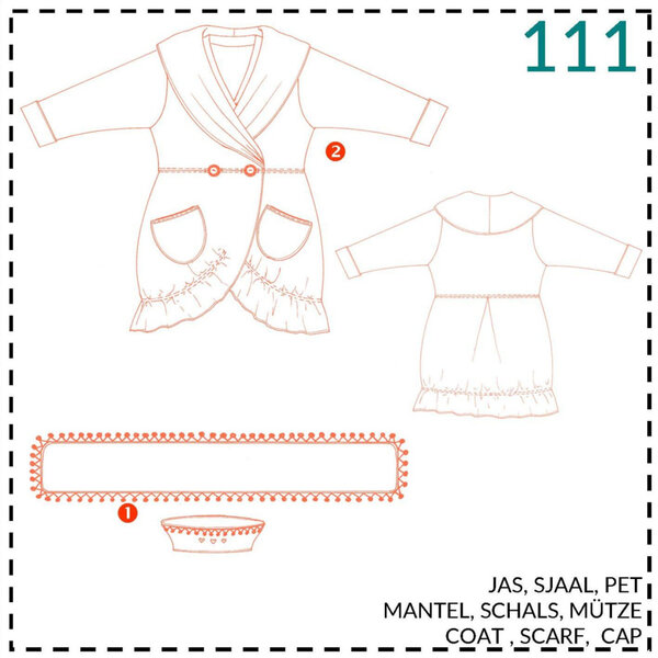 Abacadabra Naaipatroon Jas, pet en sjawl