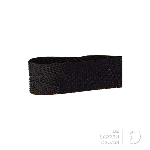 Keperband 2cm zwart