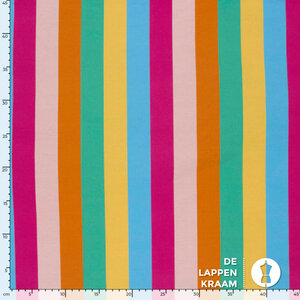  Gestreepte french terry multicolor