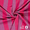 Gestreepte french terry stof roze en lila
