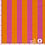 Gestreepte french terry stof roze en oranje