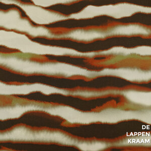 A la Ville Silky katoen met bruin golvend dessin