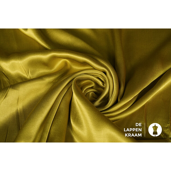 A la Ville Luxe satijn stof lime