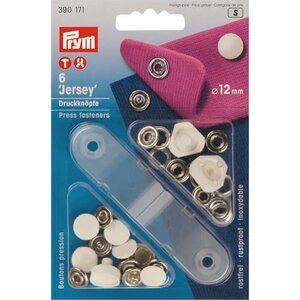 Prym Drukknoop 12mm wit pak van 6 stuks