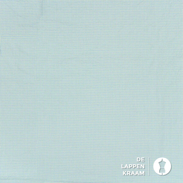 Seersucker miniruitje groen mint