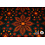 Coupon 70 Satijnen twill met groot bloempatroon in bruintinten 180 x 145 cm