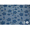 SALE Bengaline stof kobalt met bloemen