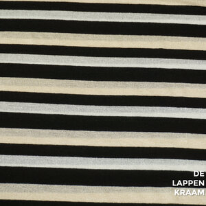  Gebreid in zwart, goud en zilver met lurex