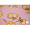 A la Ville Polyester in roze met ingeweven streep en goudgeel bloemdessin