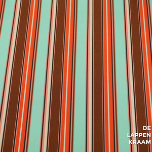 A la Ville A la Ville Scuba gestreept in groen met bruin