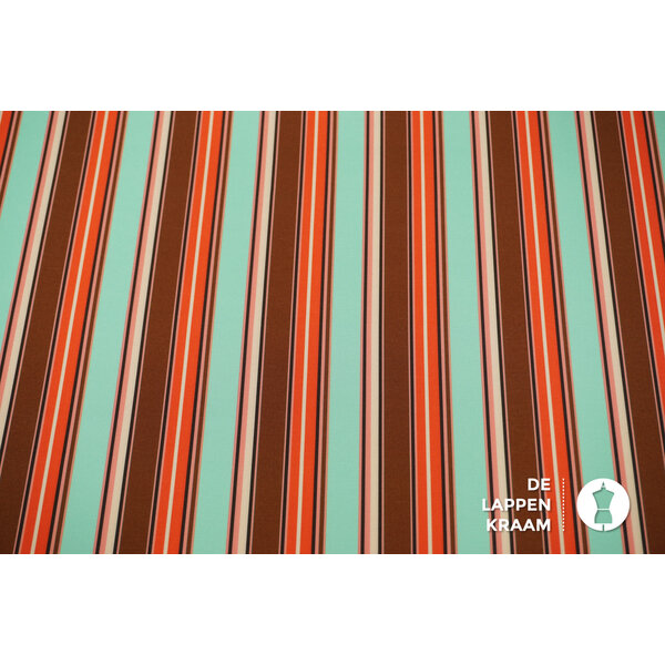 A la Ville A la Ville Scuba gestreept in groen met bruin