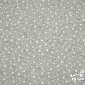 A la Ville French terry grijs met stipjes