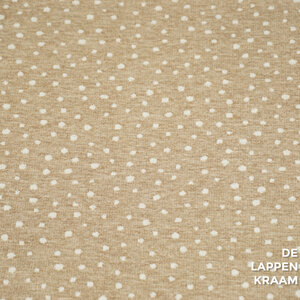 A la Ville French terry zandkleur met stipjes