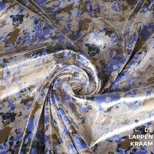  Glanspolyester lila gevlekt