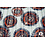 SALE Chiffon wit met grote abstracte bloemen rood
