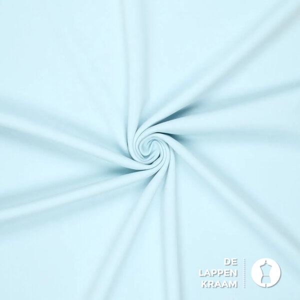 Scuba tricot stof babyblauw