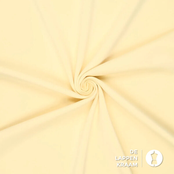 Scuba tricot stof licht geel