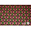 Coupon 54 Stretch satijn roze met groene retroprint 180 x 150 cm