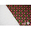 Coupon 54 Stretch satijn roze met groene retroprint 180 x 150 cm
