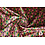Coupon 54 Stretch satijn roze met groene retroprint 180 x 150 cm