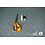 Coupon 43 Bubble satijn licht jeansblauw met ringen 180 x 150 cm