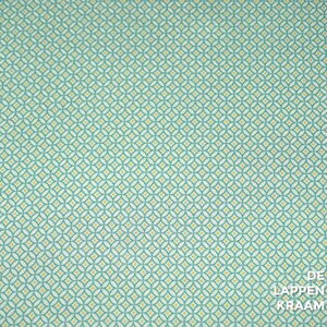  Coupon 49 Bubble satijn met mintgroen abstract dessin 180 x 145 cm