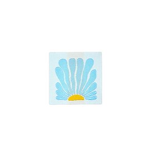 Loop&Label Label S met blauwe bloem