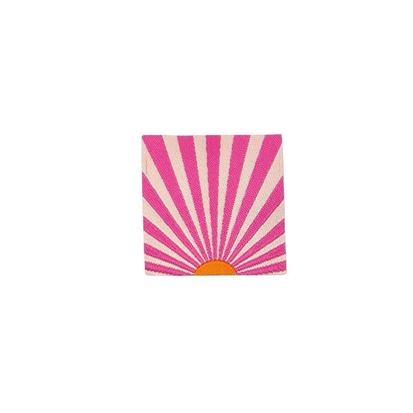 Loop&Label Label S met roze zonnestralen