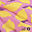 Mousseline stof in roze met print van citroenen