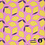 Mousseline stof in roze met print van citroenen