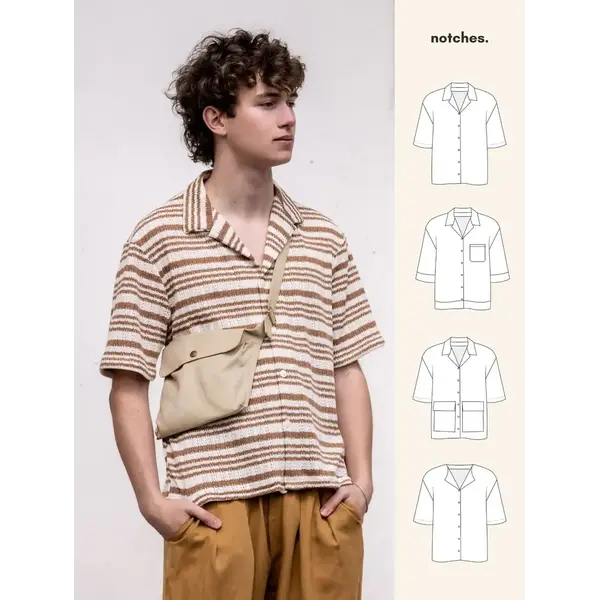 Naaipatroon Notches - Cuba shirt voor mannen