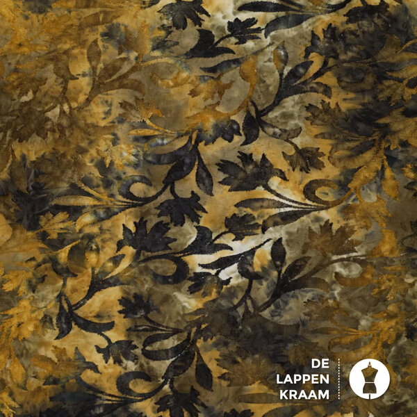 Ausbrenner stof tie dye groen