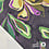 Viscose stretch stof grijs met geschilderde bloemen