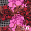 Viscose stretch met boho patchwork roze