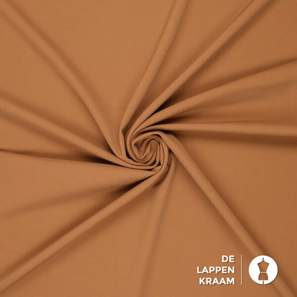 Travelstof crepe camel