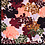 Viscose tricot met diverse bloemen lila