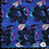 Viscose tricot stof met geschilderde bloemen petrol