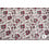 Gebreid stof ecru met zilveren lurex en bloemen