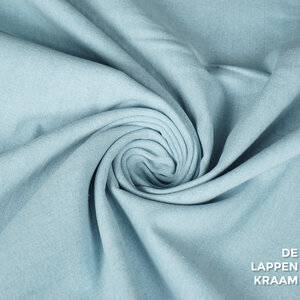 Basic Voorgewassen denim met stretch ijsblauw