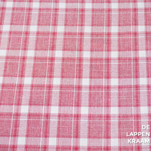  Viscosemix met stretch roze geruit