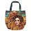 Pre-order Canvas Paneel voor tas met pauw en vrouwengezicht