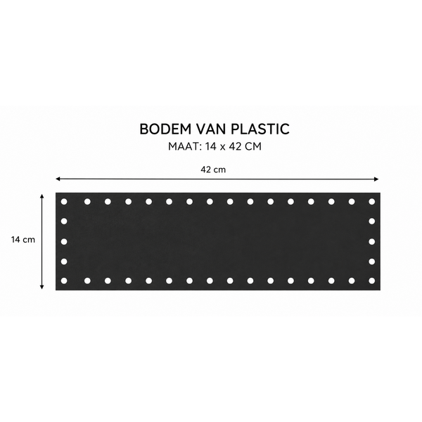 Bodem voor DIY tas 14x42
