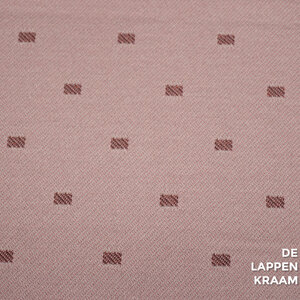  Gebreid oud roze met lurex rechthoekjes