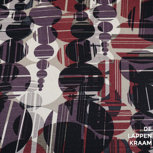  Viscose tricot met abstracte cirkels