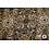 Chiffon stof met lurex in bruine mandala dessin